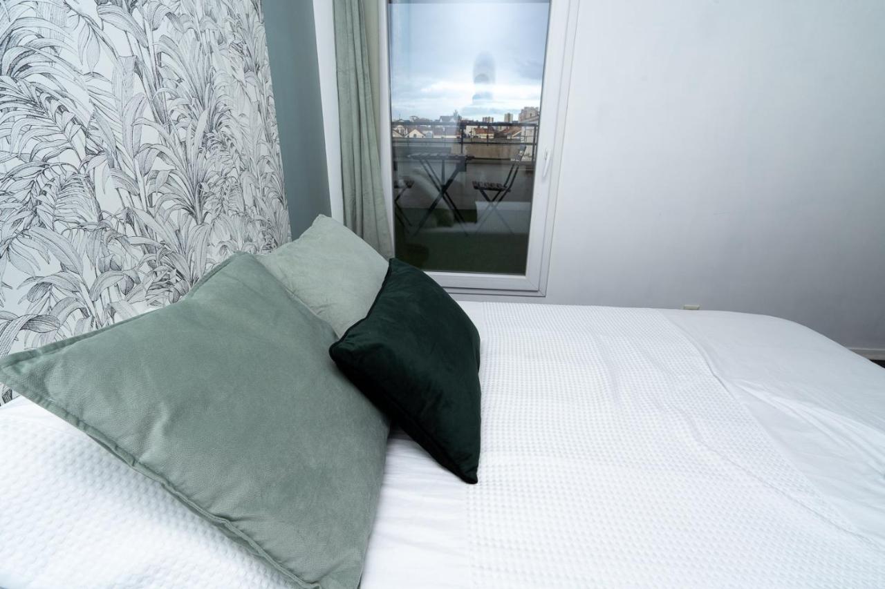 T3-Rare-2 Chambres-Parking Gratuit-2 Terrasses-Netflix-Proche Paris-La Defense Аржантьой Екстериор снимка